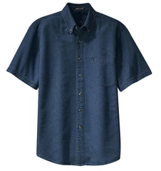 Mafoose Men's Short Sleeve Value Denim Shirt Ink Blue-Front