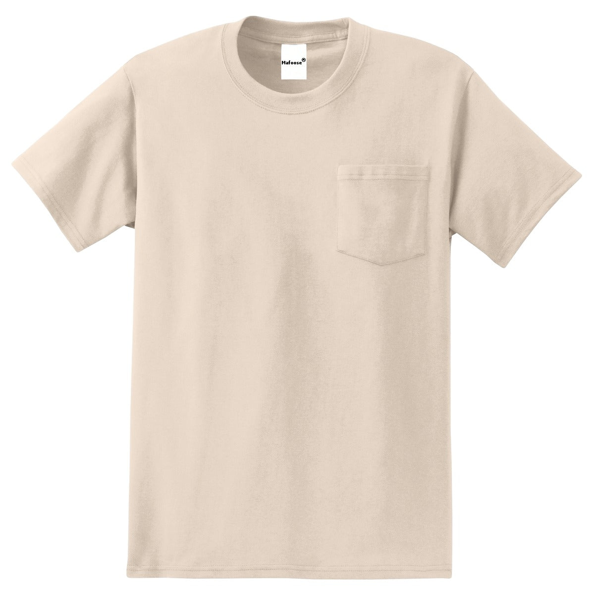 Men's Essential T Shirt with Pocket Natural