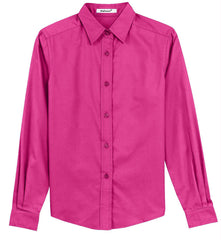 Mafoose Women's Long Sleeve Easy Care Shirt Tropical Pink-Front