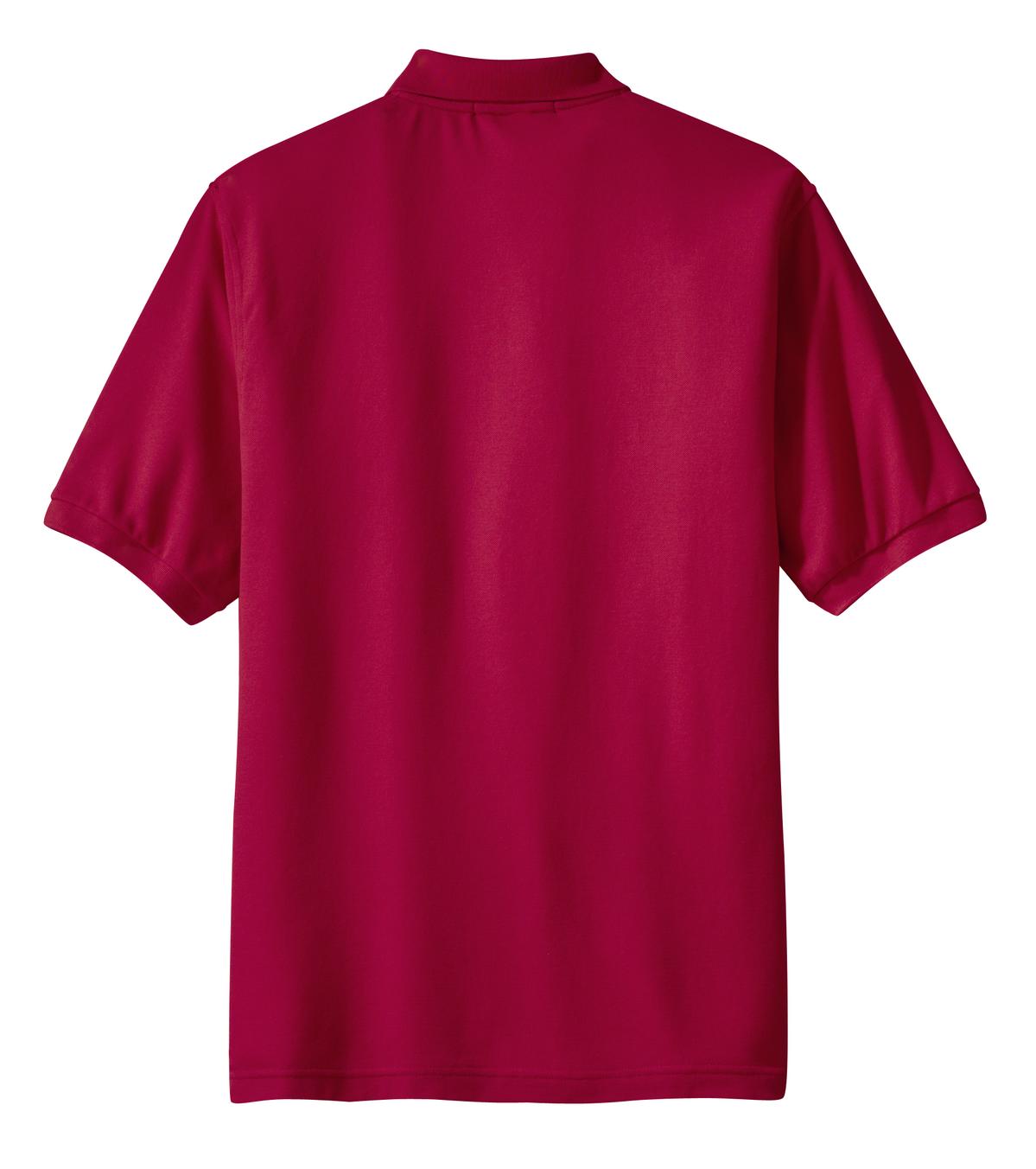 Mafoose Men's Silk Touch Polo with Pocket Red-Back