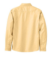 Mafoose Women's Long Sleeve Easy Care Shirt Yellow-Back