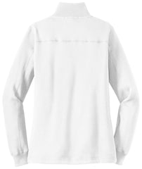 Mafoose Women's 1/4 Zip Sweatshirt White-Back