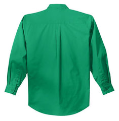 Mafoose Men's Tall Long Sleeve Easy Care Shirt Court Green-Back