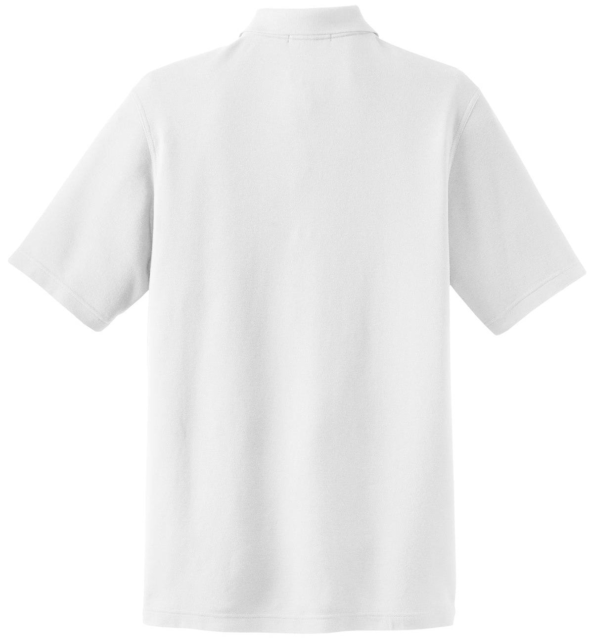 Mafoose Men's EZCotton Pique Pocket Polo Shirt White-Back